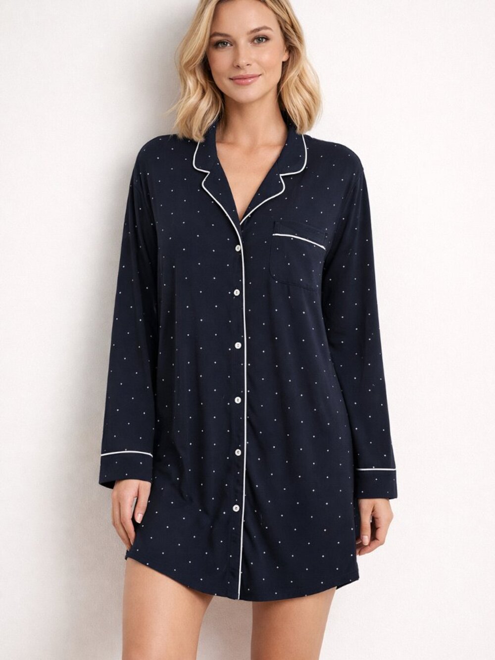 🌙 Heavenly by Victoria’s Secret Polka‑Dot Nightshirt – Size XL 🌙